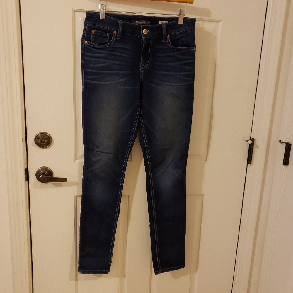 Anthropologie Level 99 Mid Rise Liza Skinny 27